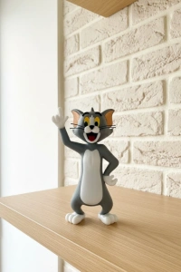 Tom Kedi Biblo 22 cm Hediyelik Dekoratif Ev Ofis Aksesuarı