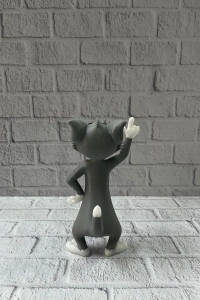 Tom Kedi Biblo 22 cm Hediyelik Dekoratif Ev Ofis Aksesuarı