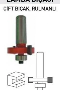 Topshop 14440 Çift Bıçak Rulmanlı Freze Lamba Bıçağı 6X12 mm