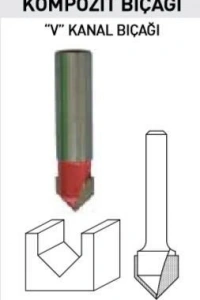 Topshop 14479 Kompozit Freze Bıçağı 1X12 mm