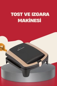 Tost Makinesi Yapışmaz Plaka 1500 Watt Güçlü Performans