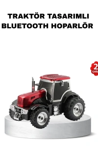 Traktör Tasarımlı Bluetooth Hoparlör 12W TWS Destekli Nostaljik Model