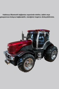 Traktör Tasarımlı Bluetooth Hoparlör 12W TWS Destekli Nostaljik Model