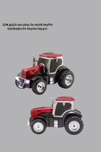 Traktör Tasarımlı Bluetooth Hoparlör USB TF AUX FM Radyo