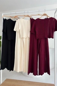 Triko Bluz Pantolon İkili Takım 10084-025