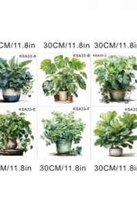 Tropikal Bitkiler Duvar Stickerı Model A