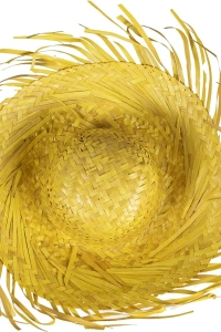 Tropikal Parti Sarı Hasır Hawaii Şapkası