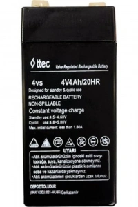TTEC 4V 4 AH Kuru Bakımsız Akü