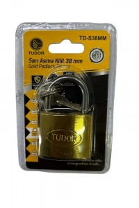 Tudor 38 mm Kısa Sarı Asma Kilit