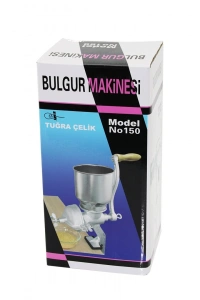 TUĞRA ÇELİK BULGUR TAHIL ÖĞÜTME MAKİNESİ KOLLU ÖĞÜTÜCÜ MENGENELİ