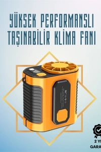 Turbo Mini Fan – Dijital Ekranlı, Sessiz & Şarjlı Serinlik!