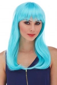 Turkuaz Mavi Parti Peruğu