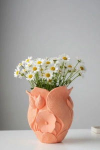 TURUNCU ÇİÇEK VAZO