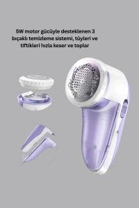 Tüy ve Tiftik Temizleyici – 3 Bıçaklı, 200ml Kapasiteli