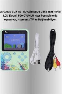 TV Bağlantılı 500 Oyunlu Mini Gameboy Konsol