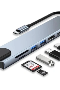 Type C Girişli 8 Port Dönüştürücü Ve Çoklayıcı