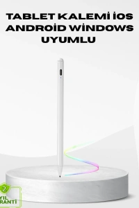 Type-C Şarjlı Dokunmatik Kalem – iPad, iPhone ve Android Uyumlu, Sessiz Çalışan