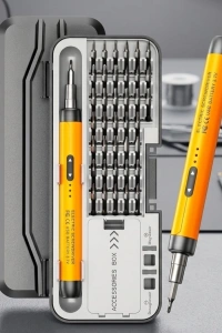 Type C Şarjlı Mini Elektrikli Tornavida 38 Uçlu Manyetik Tamir Kiti