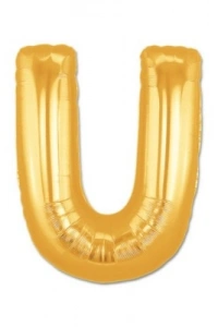 U Harf Folyo Balon Altın Renk 40 inç