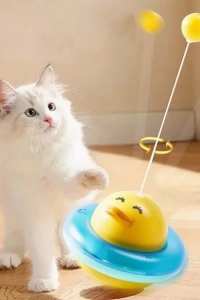 UFO Şekilli Ördek Kedi Oyuncağı