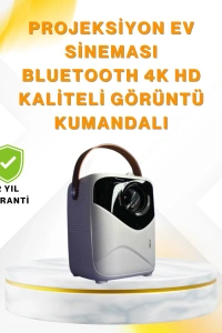 Ultra HD Çözünürlüklü Taşınabilir Projektör – 1920x1080 Piksel Görüntü Kalitesi