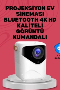 Ultra HD Çözünürlüklü Taşınabilir Projektör – 1920x1080 Piksel Görüntü Kalitesi