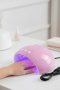 Ultraviyole Işıklı 15 Ledli 45W Oje Kurutucu Makine Pembe
