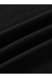 Unisex Şardonlu Termal İçlik Tayt Siyah