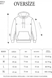 Unisex Uzun Kol Kapşonlu Yıkamalı Nakışlı SweatShirt - Siyah