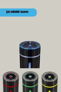 USB Aromaterapi Difüzör Ultrasonik Hava Nemlendirici LED Gece Lambalı