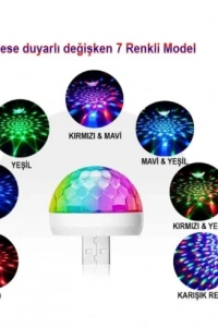 Usb Girişli Sese Duyarlı Disko Topu