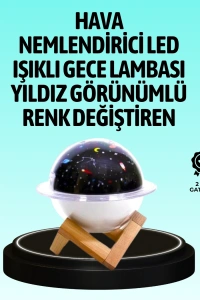 USB ile çalışan projektörlü aromaterapi nemlendirici masaüstü kullanım için uygun