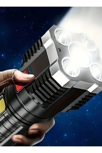 USB Şarjlı 4 Modlu El Feneri