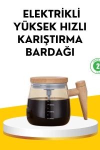 USB Şarjlı Akıllı Karıştırıcı Kupa – Isıtma Altlıklı, IP6 Su Geçirmez