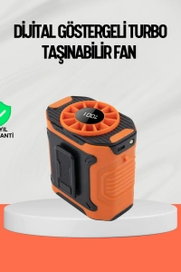 USB Şarjlı Güçlü Hız Ayarlı El ve Bel Fanı