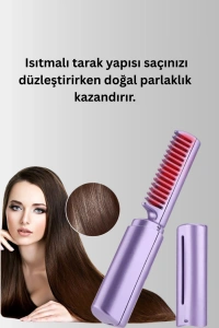 USB Şarjlı Kablosuz Saç Düzleştirici – Seyahat ve Günlük Kullanım