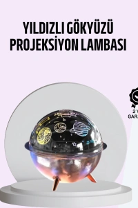 USB Şarjlı Uzay Temalı Işık Projektörü Hava Nemlendirici