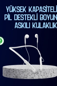 USB Şarjlı Uzun Ömürlü Boyun Askılı Bluetooth Kulaklık