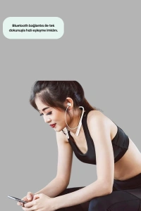 USB Şarjlı Uzun Ömürlü Boyun Askılı Bluetooth Kulaklık