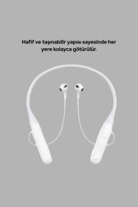 USB Şarjlı Uzun Ömürlü Boyun Askılı Bluetooth Kulaklık