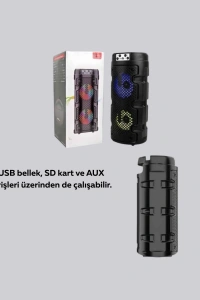 USB, SD Kart ve AUX Girişli Taşınabilir Hoparlör