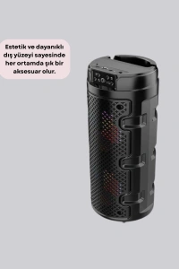 USB, SD Kart ve AUX Girişli Taşınabilir Hoparlör