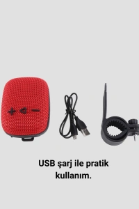 USB TF Kart ve FM Radyolu Bluetooth Hoparlör 5W