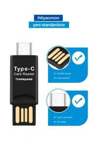USB To Type-C Kart Okuyucu