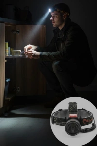 USB Type C Şarjlı Sensörlü Kafa Lambası Uzun Ömürlü Batarya