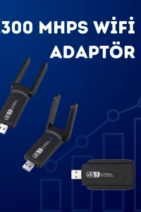 USB WiFi Adaptör – 1200 Mbps Hız