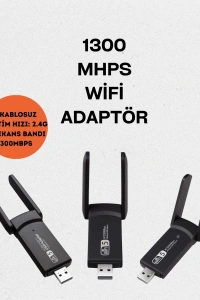 USB WiFi Adaptör – 1200 Mbps Hız