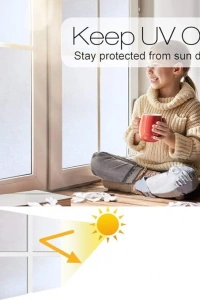 UV Engelleyici Buzlu Cam Filmi 3 Metre x 45 Cm.