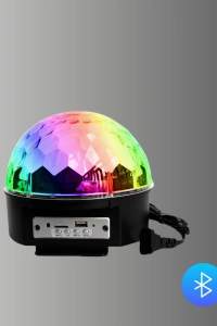 Uzaktan Kumandalı RGB LED Disko Topu Bluetooth Hoparlörlü