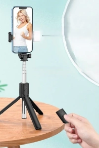 Uzaktan Kumandalı Tripod Özellikli Selfie Çubuğu